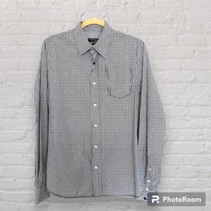 Japan Rags Inc - Long sleeve buttondown shirt polka dot print Sz M